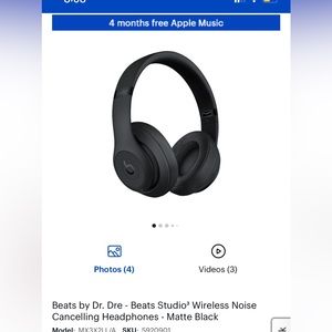 Selling  Studio 3 Wireless Beats.